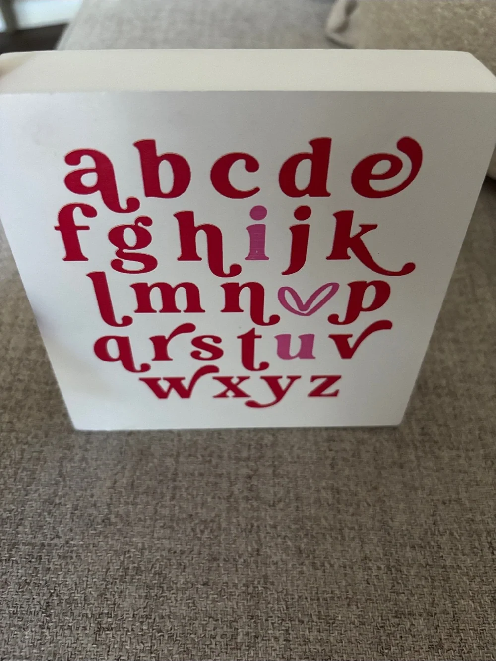 Small Alphabet Letters (I ♥️ u)   Perfect for year-round decor or Valentines Day